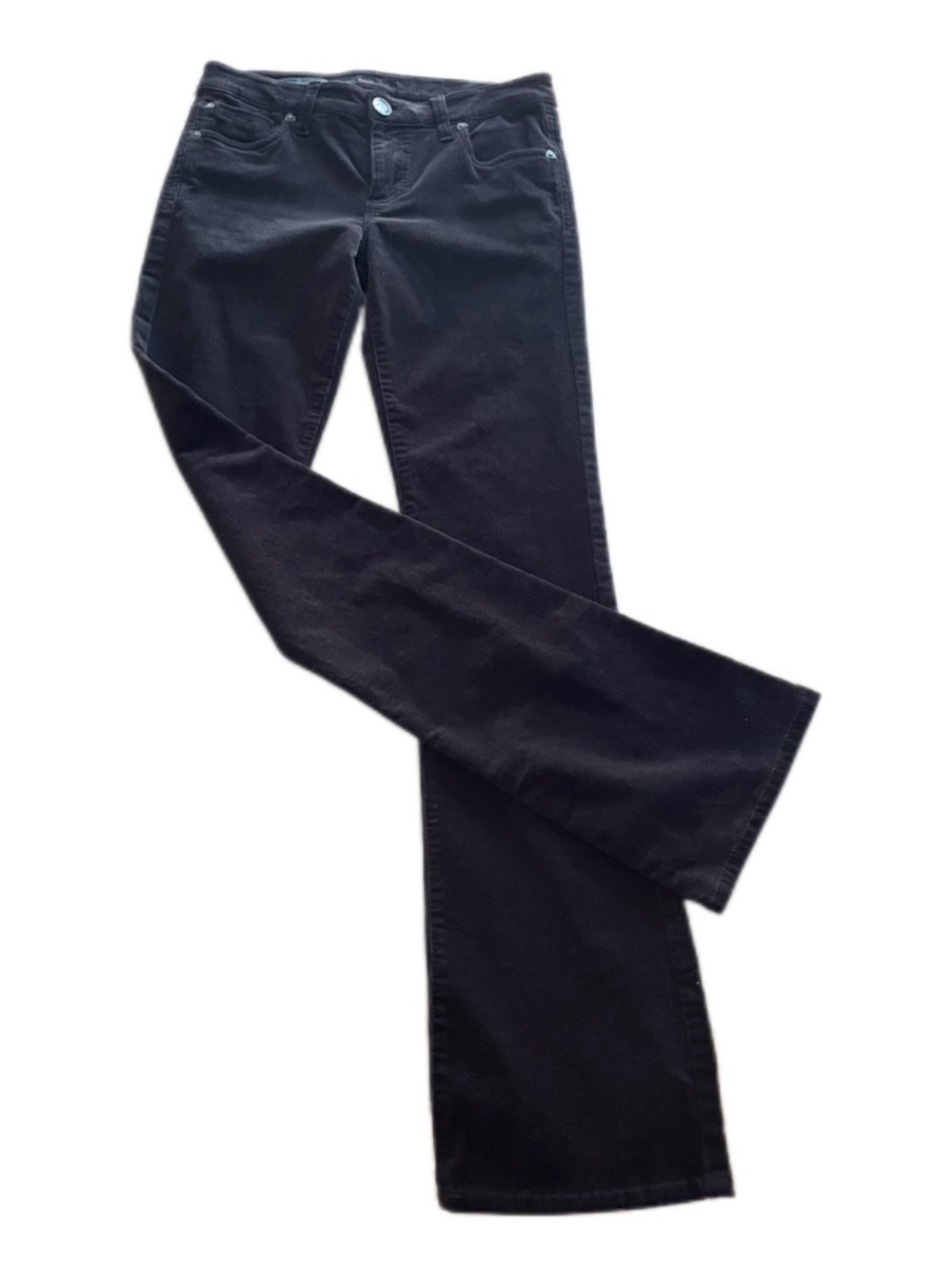 KUT from the Kloth Women’s Black Soft Corduroy Baby Bootcut Pants - 0